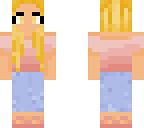 peach themed girl