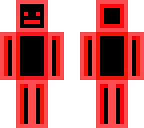 red and black