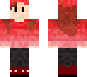 red art girl