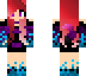 red-melon haired wolf girl