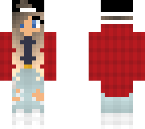 red plaid jacket girl