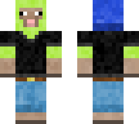 sheep in clothes with a beanie but lime