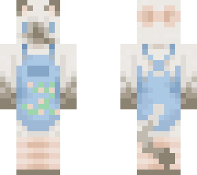 siamese with blue overall dress