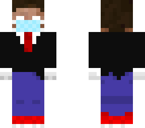 suit herobrine with mask