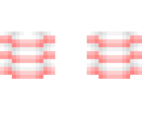 top base - white & pink stripes