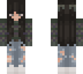 ugly green sweater trendy girl
