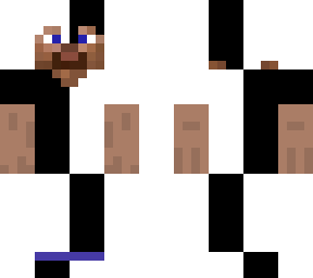 (edited) steve in black and white marble armour