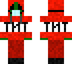 alien in tnt sweater with mask