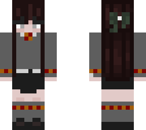 annalyn in hopgwarts gryffindor uniform (no cloak)