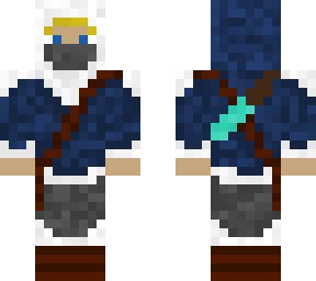 artic traveler with diamond sword on back