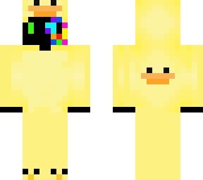 black and rainbow duck skin