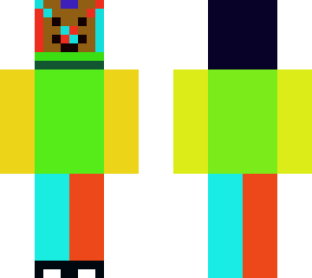 black boi with bright color clothes