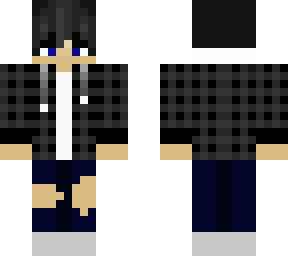black fennel boy with a white hoodie