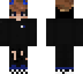 blue and black