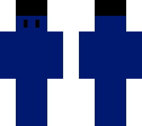 blue guy in fedora