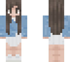 blue pintrest girl