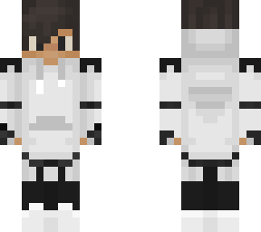 boy in white hoodie