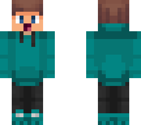 boy with aqua hoodie