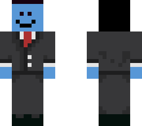business blue man