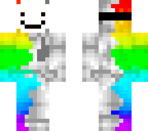 coruppted rainbow steve with dream mask