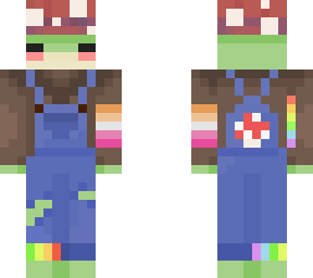 cute frog with overalls