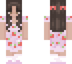 cute strawberry dress girl