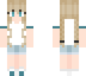 cyan tee girl