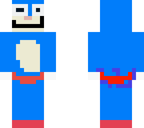 diy sonic hege hog skin