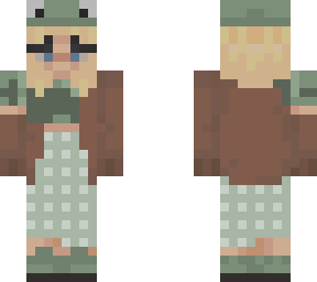 frog girl green