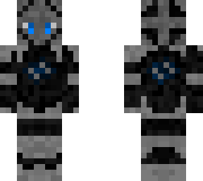 glowing armor blue