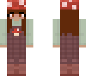 goblincore overalls mushroom girl (edited//from @cactuslion)