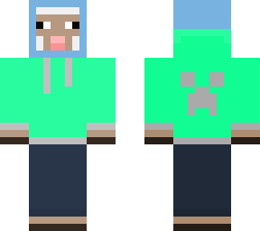 green hooded sheep