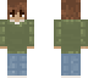 green sweatshirt