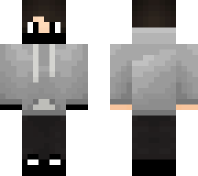 grey faded gamer hoodie (with mask)