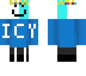 icy uploads with a crown