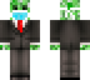 masked creeper in a suit