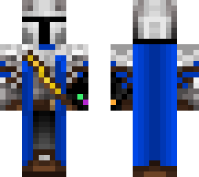 medieval mando (blue w/ gauntlet)