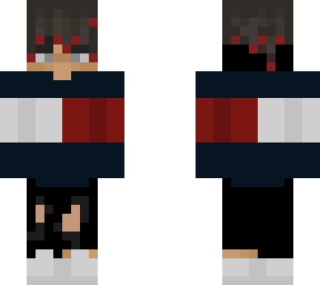 navy blue x red x white (this was an edit)