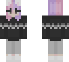 nihachu but split-dye hair (recolor of ixnatt's design)
