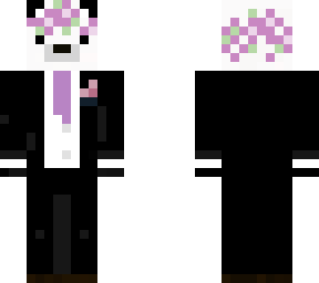 panda with a suit (removable)