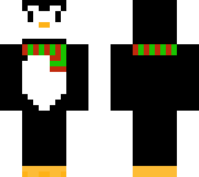 penguin with a scarf
