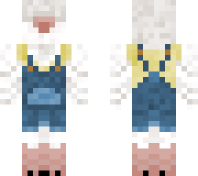 pigeon/dove in overalls