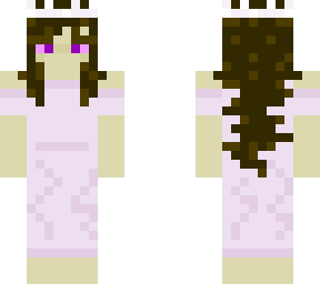 purple and white dress princess girl