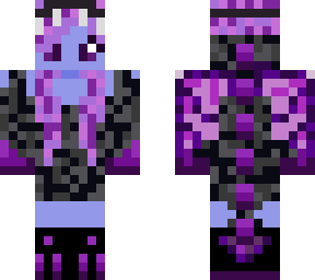 purple dragon hybrid girl