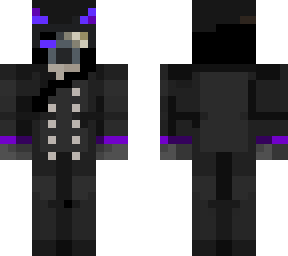 purple gas mask