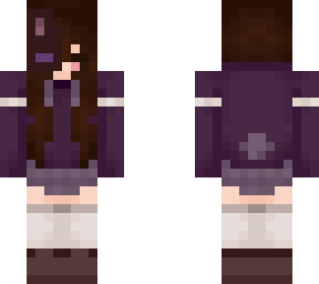 purple half bunny mask