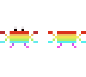 rainbow crab template