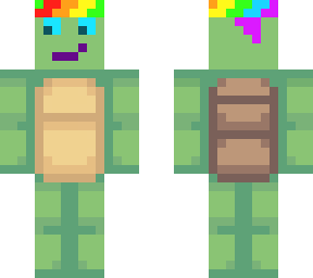 rainbow headband turtle