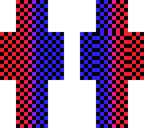 red and blue checker board