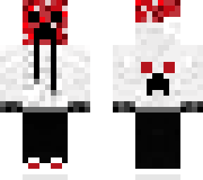 red creeper in hoodie